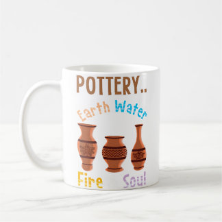 Pottery Earth Water Fire Soul - Lovely Pottery Kaffeetasse