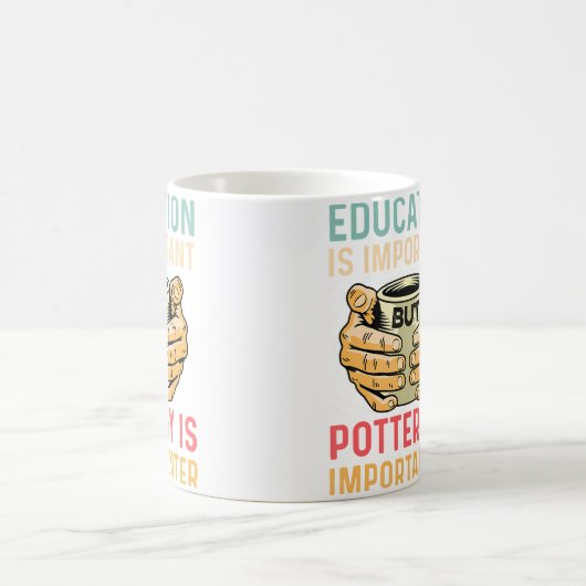 Pottery Is Importanter Pottery Maker Kaffeetasse (Mittel)