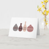 Pottery Jugs Karte (Gelbe Blume)