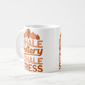 Pottery Makers Inhale Pottery Exhale Stress Potter Kaffeetasse (Vorderseite Links)