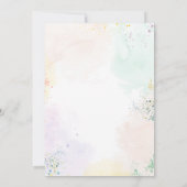 Pottery Painting Birthday Invitation Einladung (Rückseite)