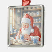 Pottery Painting Santa Claus Ornament Aus Metall (Links)