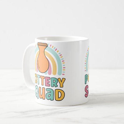 Pottery Squad Funny Matching For Girls Pottery Kaffeetasse (Vorderseite Links)
