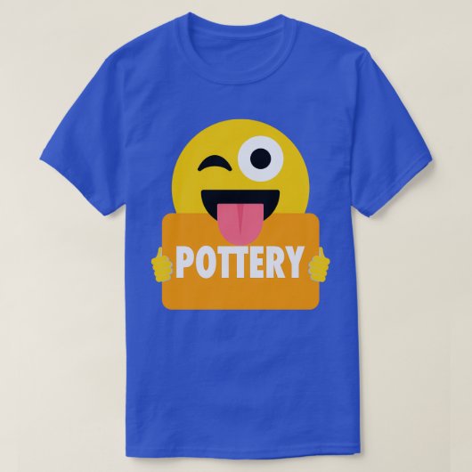 Pottery Wink Emoji T-Shirt (Design vorne)