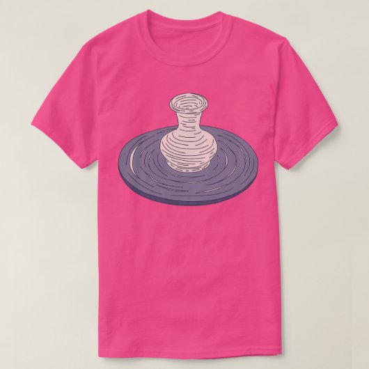 PotteryClassPottersWheelClayware T-Shirt (Design vorne)