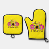 Potthalter Ofenhandschuh & Topflappen-Set (Vorderseite)