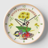 Potting Shed Clock Wanduhr (Vorderseite)