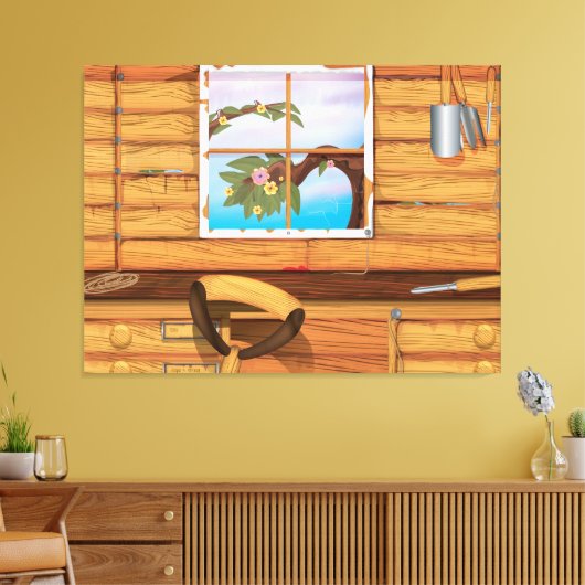 Potting Shed Leinwanddruck (Insitu (Wohnzimmer))