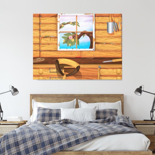 Potting Shed Leinwanddruck (Insitu (Schlafzimmer))