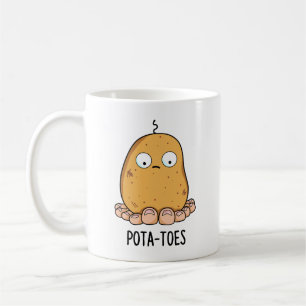 Pottoes Funny Potato with Toes Pun Kaffeetasse