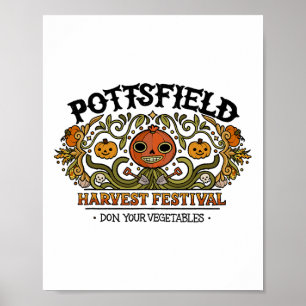 Pottsfield Erntefestspiele Pumpkin Herbst Herbst H Poster