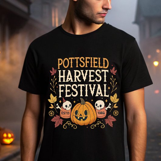 Pottsfield Harvest Festival - Halloween Spooky T-Shirt