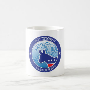 Pottstown Demokraten Wellen-Tasse Kaffeetasse
