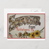 Pottstown Pennsylvania Souvenir Postkarte (Vorne/Hinten)