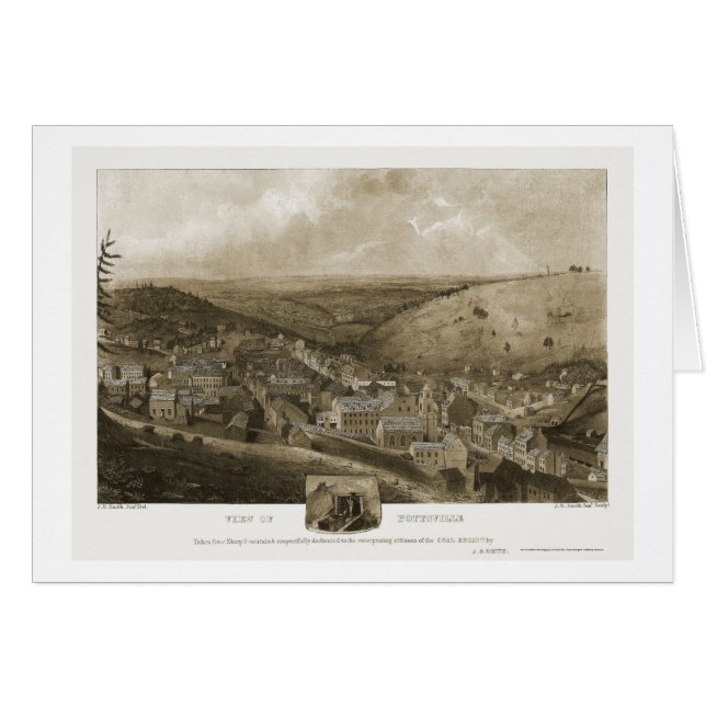 Pottsville, panoramische Karte PAs - 1922 (Vorderseite (Horizontal))