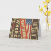 Pottsville Pennsylvania Karte (Gelbe Blume)