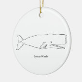 Pottwal-Illustration (Linie Kunst) Keramikornament (Links)