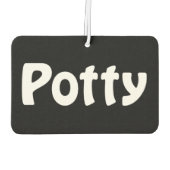 Potty Air Freshener Autolufterfrischer (Rückseite)
