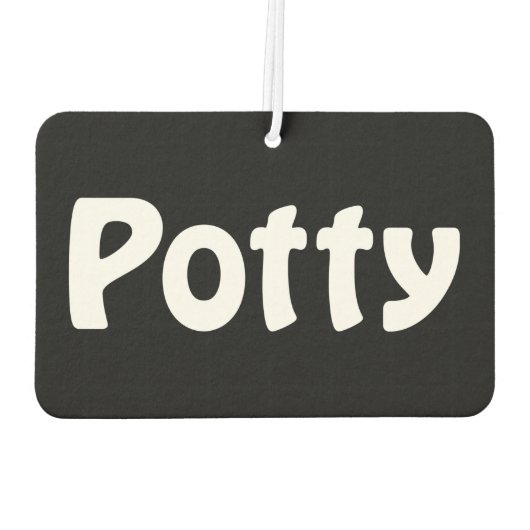 Potty Air Freshener Autolufterfrischer (Rückseite)