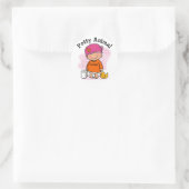 Potty Animal Girl Sticker (Tasche)