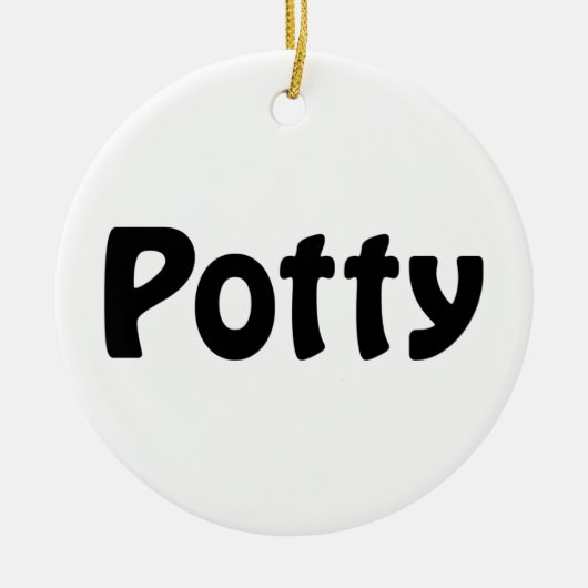 Potty Keramik Ornament (Vorne)