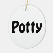 Potty Keramik Ornament (Links)
