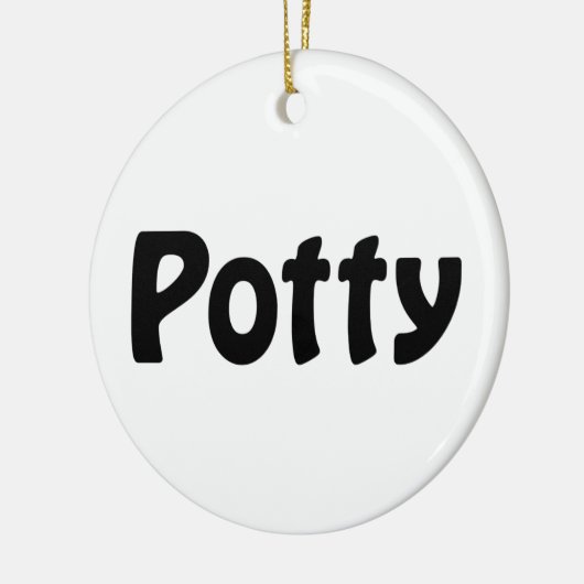 Potty Keramik Ornament (Links)