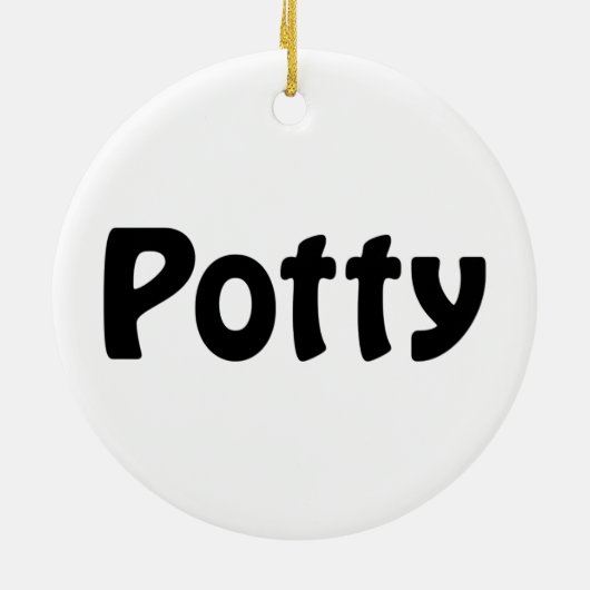 Potty Keramik Ornament (Hinten)