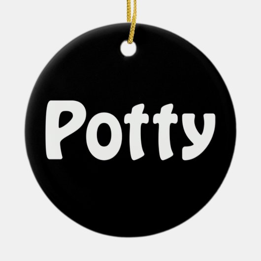 Potty Keramik Ornament (Vorne)