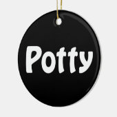 Potty Keramik Ornament (Links)