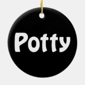 Potty Keramik Ornament (Hinten)