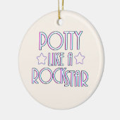 Potty like a Rock Star Keramik Ornament (Links)