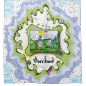 Potty Mouth | Satirical Humor Duschvorhang (Vorderseite)