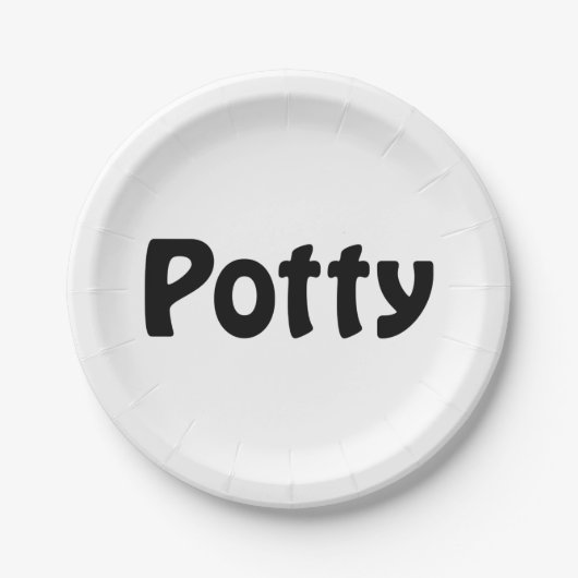 Potty Pappteller (Vorderseite)