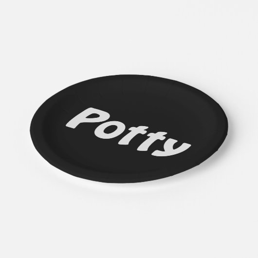Potty Pappteller (Schrägansicht)