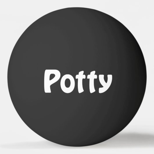 Potty Ping Pongball Tischtennisball (Vorderseite)