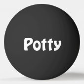 Potty Ping Pongball Tischtennisball (Rückseite)