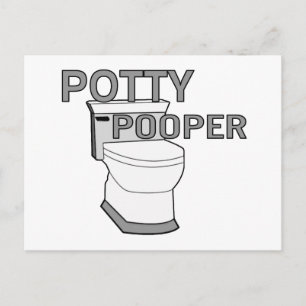 Potty Pooper Postkarte