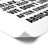 POTTY-PROTOKOLL ohne Rahmen Poster (Ecke)