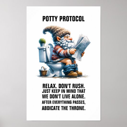 POTTY-PROTOKOLL POSTER (Vorne)