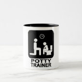 Potty-Trainer-Tasse - Weiß Zweifarbige Tasse (Mittel)