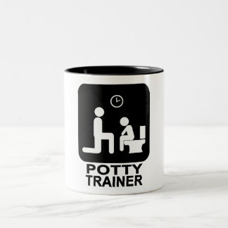 Potty-Trainer-Tasse - Weiß Zweifarbige Tasse