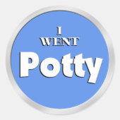 Potty Training Blue Reward Aufkleber (Vorderseite)