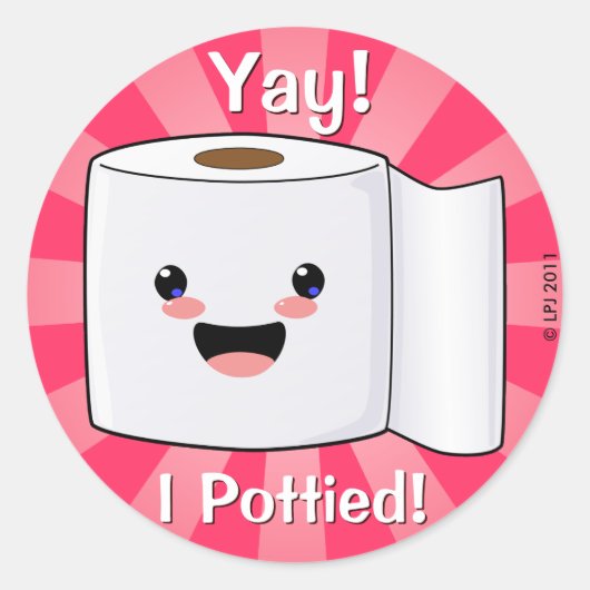 Potty Training Rewards Petey TP Stickers (Vorderseite)