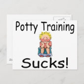 Potty Training Sind zum Kotzen Postkarte (Vorne/Hinten)