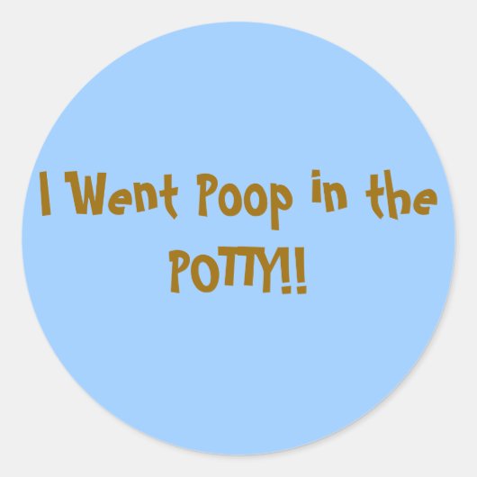 Potty Training Sticker (Vorderseite)