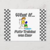 Potty Training was Easy Postkarte (Vorderseite)