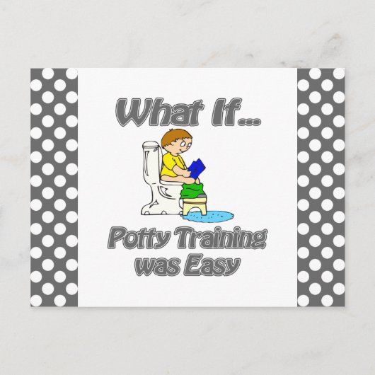 Potty Training was Easy Postkarte (Vorderseite)