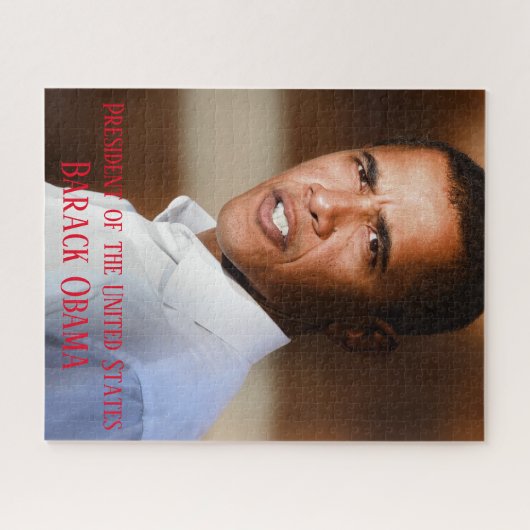 POTUS Barack Obama Porträt Puzzle (Horizontal)