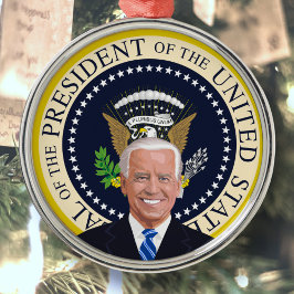 potus jodbiden Präsidentenpalme Weihnachtsbaum Sie Ornament Aus Metall